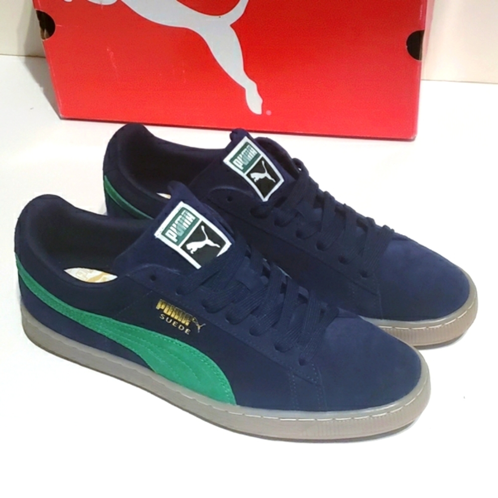 PUMA Suede Classic / Blue Green Gum sz 12 - Picture 6 of 15